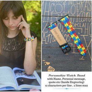 Autism Awareness Bracelet, Apple Watch Band 38/40